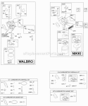 Carburetor Gasket Set - Carburetor Kit-Carburetor Overhaul Diagram and Parts List for 218707-0026-E1  Briggs and Stratton Engine